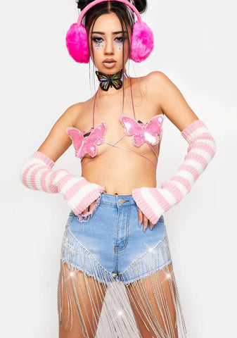 Mesmerizing Moves Denim Shorts