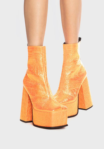 Scorpio Metallic Platform Boots