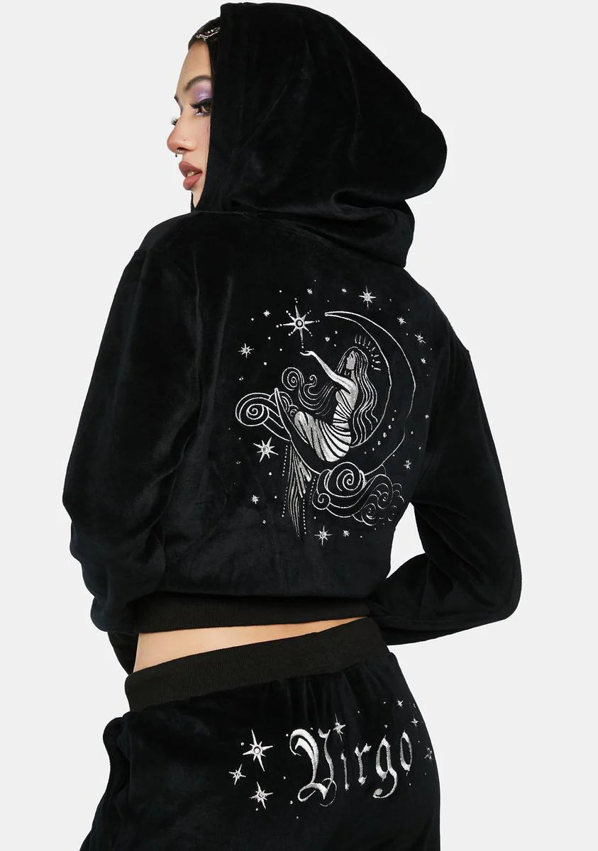 Vir-Go With The Flow Velour Jacket