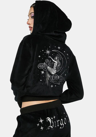 Vir-Go With The Flow Velour Jacket