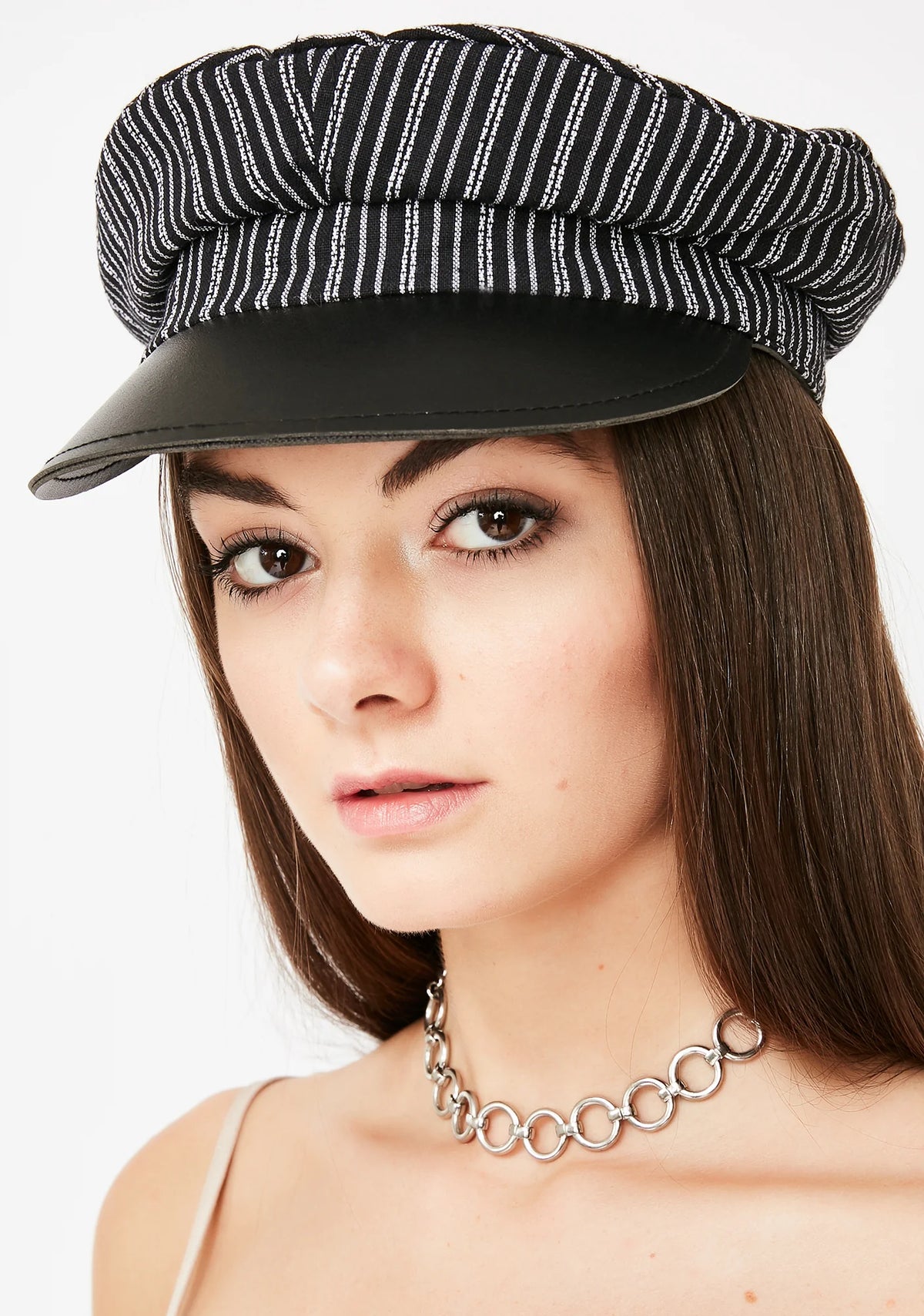 Speakeasy Striped Baker Boy Hat