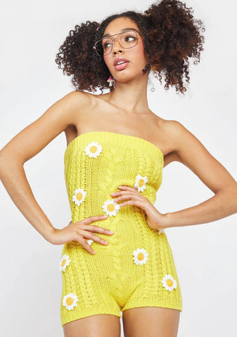 Dollop Of Destiny Knit Romper