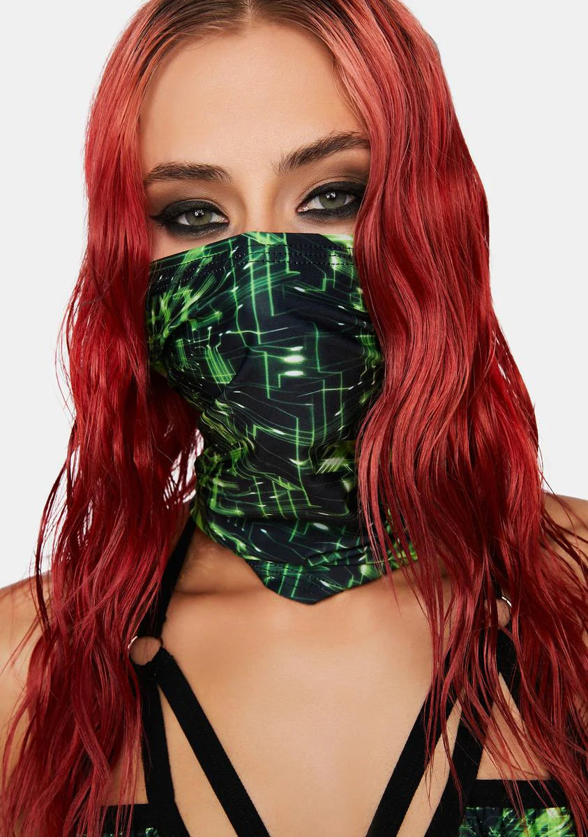 Cyber Grid Dust Face Mask