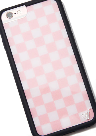Pink Checks iPhone Case