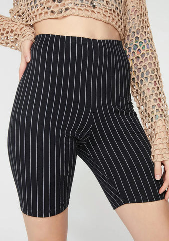 Pinstripe Cycle Shorts