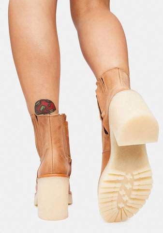 Tan James Leather Chelsea Boots