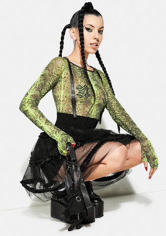 Magic Doll Suspender Mesh Bubble Skirt