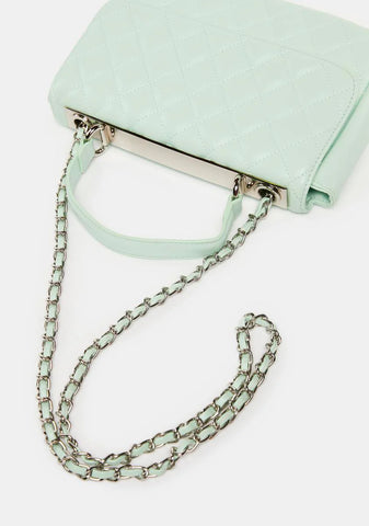 Mint The Vienna Quilted Crossbody Shoulder Handbag