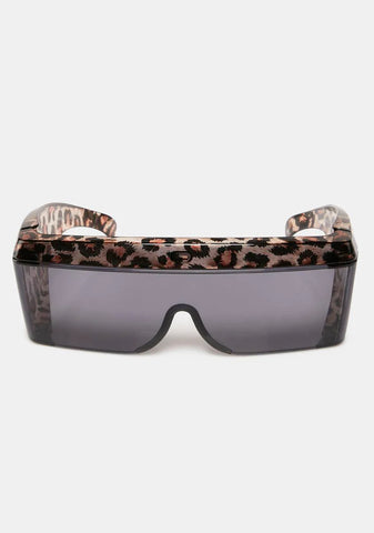 Lush Leopard Shield Sunglasses