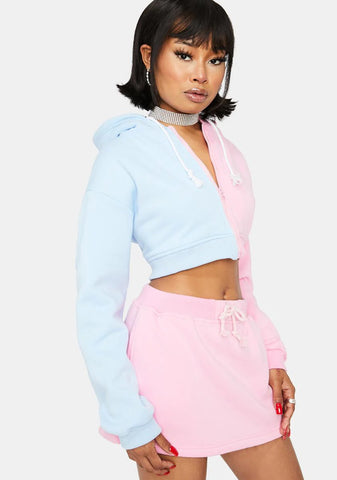 Two Face Zip Up Hoodie