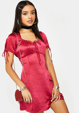 Cherry Guenette Satin Dress