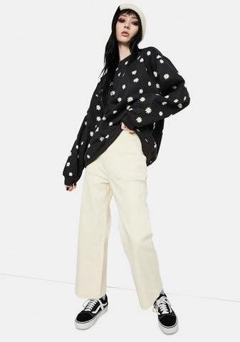 Taliya Daisy Print Sweatshirt