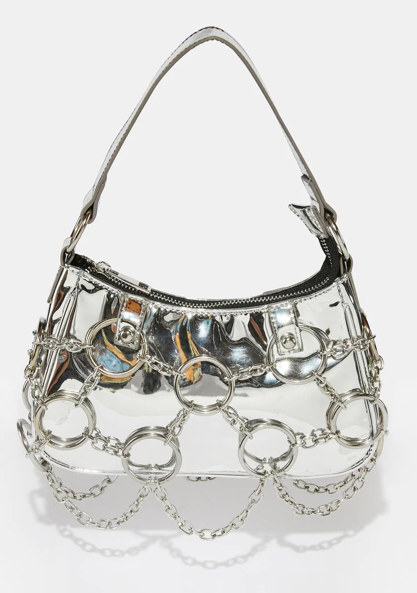 Chrome Check Yourself Shoulder Bag