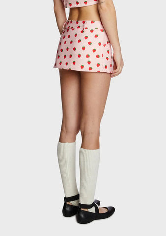 Strawberry Mini Skirt