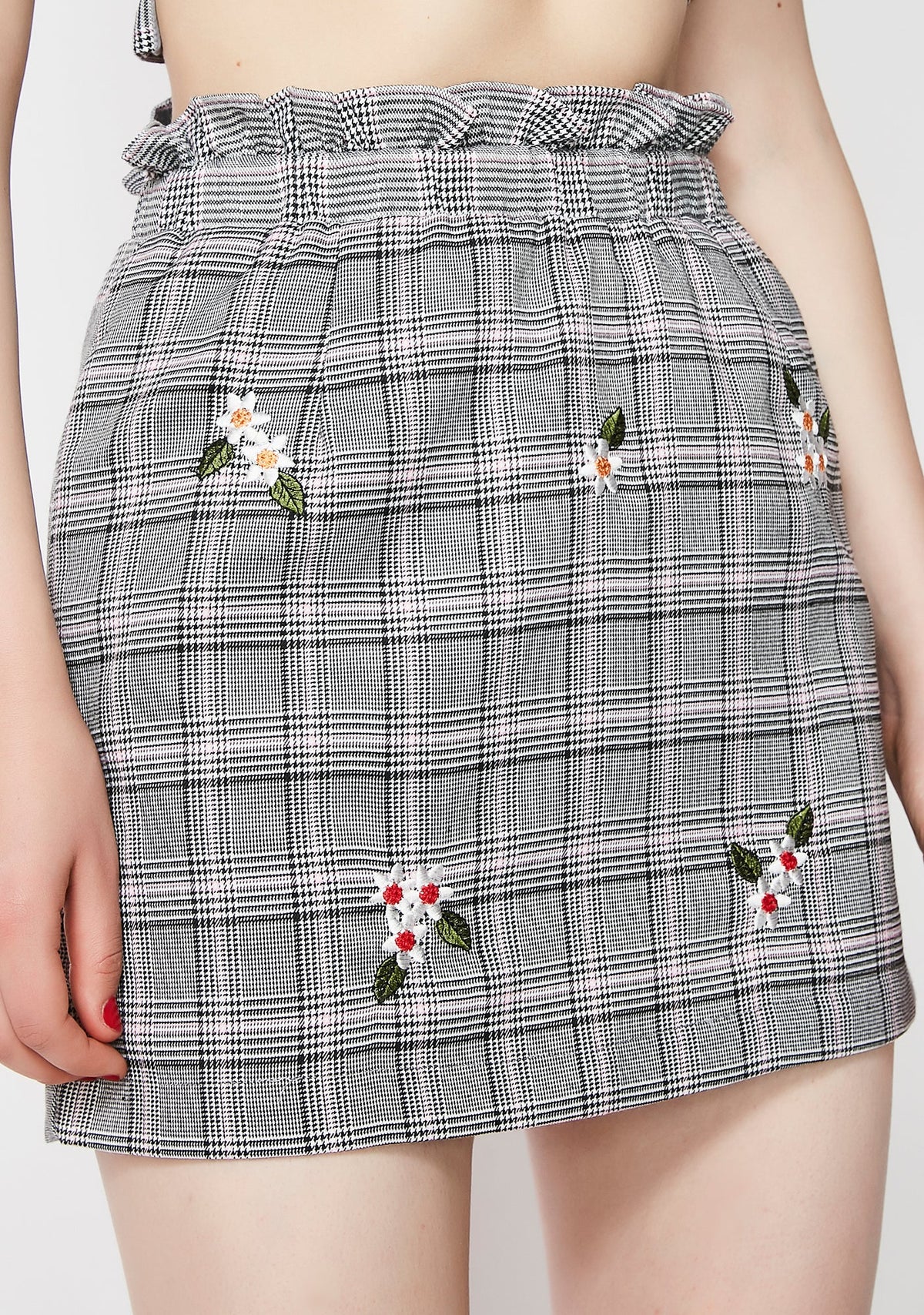 Bad Intentions Plaid Skirt