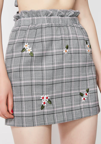 Bad Intentions Plaid Skirt