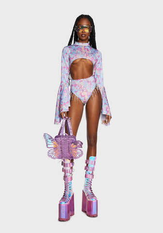 Shroom Cut-Out Bodysuit