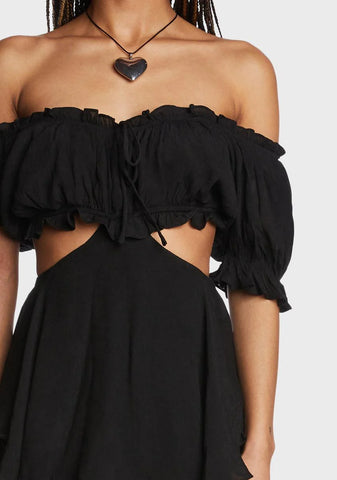 Meet Cute Ruffled Romper