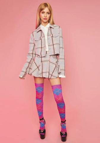 Top Marks Tweed Moto Jacket