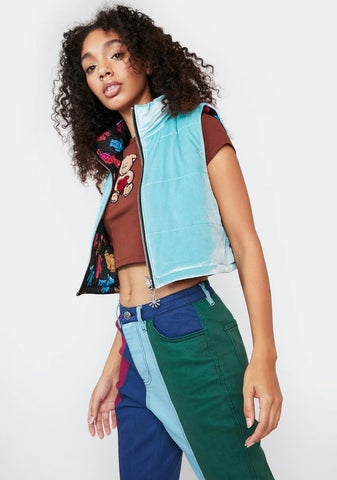 Cozy Double Stuffed Reversible Vest