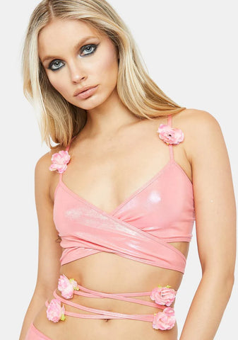 Blooming Fairytale Meadow Wrap Top