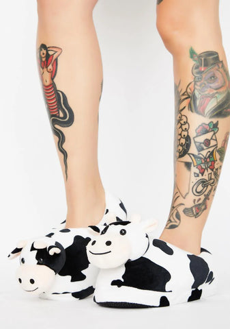 Issa Moo'd Cow Slippers