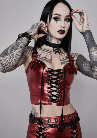 Blood Moon Rising Bustier Top