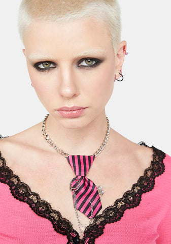 Mind My Business Tie Choker