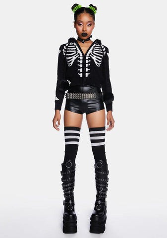 Haunted Out Booty Shorts