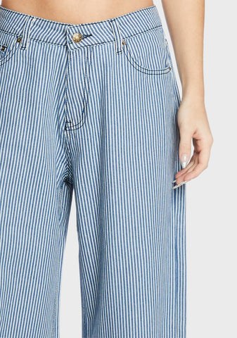 Denim Stripe Eivissa Baggy Jeans