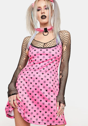 Pentagram And Hearts Tank Dress