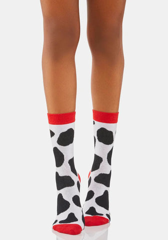 Toy Story x Skinnydip Woody Cow Print Socks