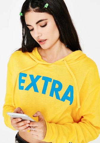 Extra AF Cropped Hoodie