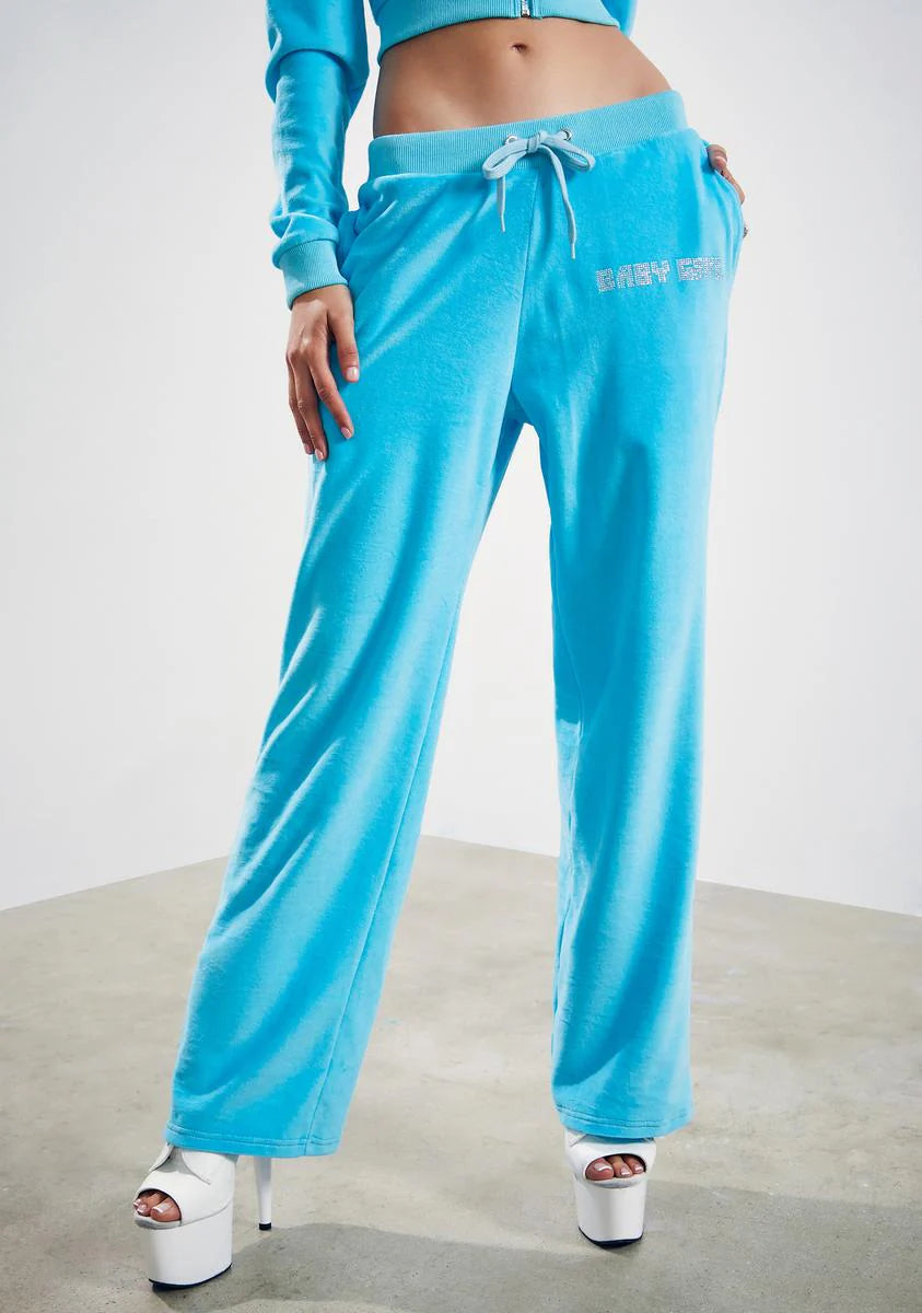 Kiss Me More Velour Track Pants