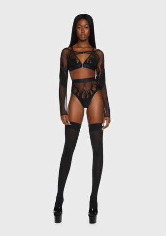 Smokin' Mirrors Mesh Shrug