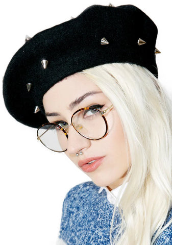 Spiked Mademoiselle Beret