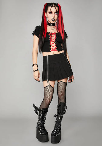 Worlds Apart Mini Skirt