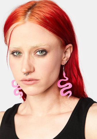 Slither Over Here Snake Earrings