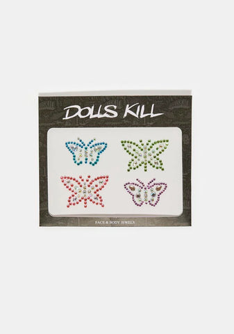 Y2k All Day Butterfly Face & Body Gems