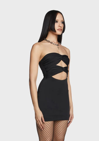 Too Aware Mini Dress - Black
