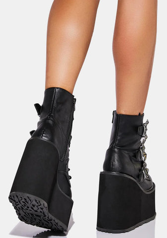 Swing-103 Platform Ankle Boots