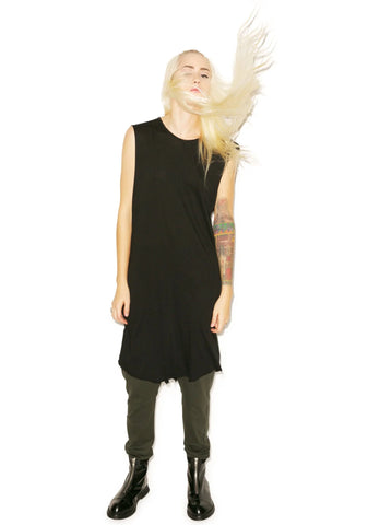 Knomad Muscle Long Tee - White