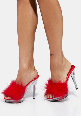 Sassy Delights Marabou Heels