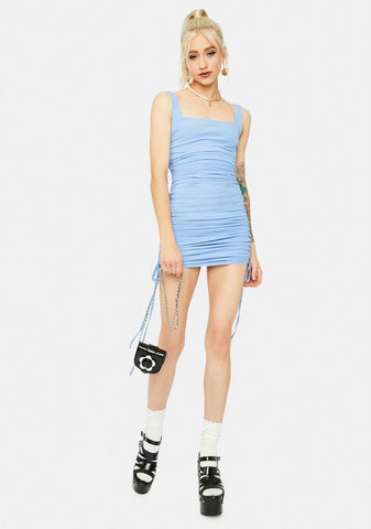 Viral Express Ruched Tank Mini Dress