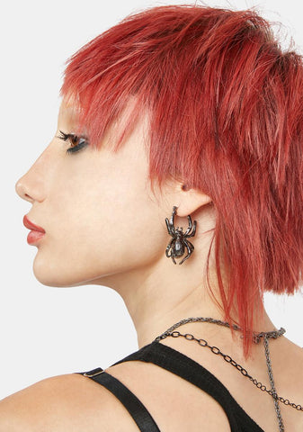 Be Afraid Spider Earrings