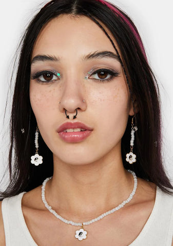Vanilla Yin To My Yang Earring And Necklace Set