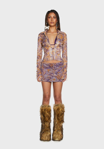 Work Of Art Skirt Set