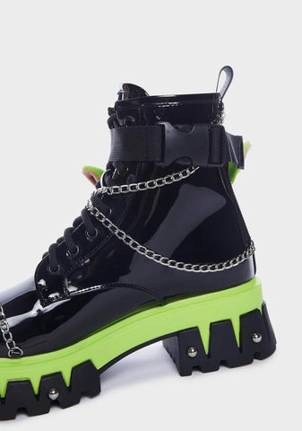 x Teletubby Head Platform Boots