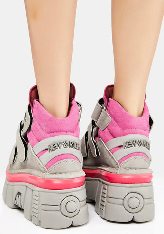 Pink/Gray M-285-C58 Ankle Boots