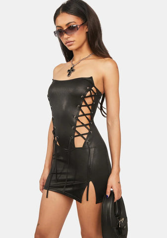 Onyx Met Her At A Bar Mini Dress